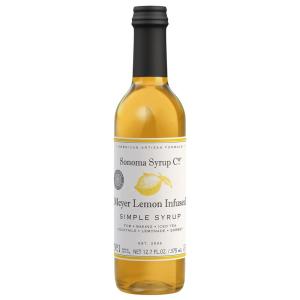 Sonoma Syrup Co. Lavender Infused Simple Syrup 12.7 fl oz | for Coffee, Cocktails, and Cooking | Hand Crafted in the USA(Meyer Lemon)