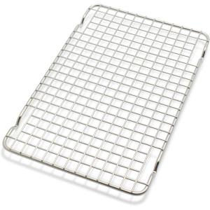 Sur La Table 12″ x 17″ Stainless Steel Cooling Rack – Fits Quarter- and Half-Sheet Pans for Baking, Resting & More(Silver)