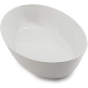 Sur La Table Modern White Serving Bowl – 16″ Wide, Stylish & Versatile Dish for Entertaining, Showcasing Culinary Creations & Everyday Serving