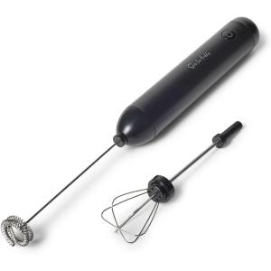 Sur La Table Rechargeable Milk Frother & Whisk, Black