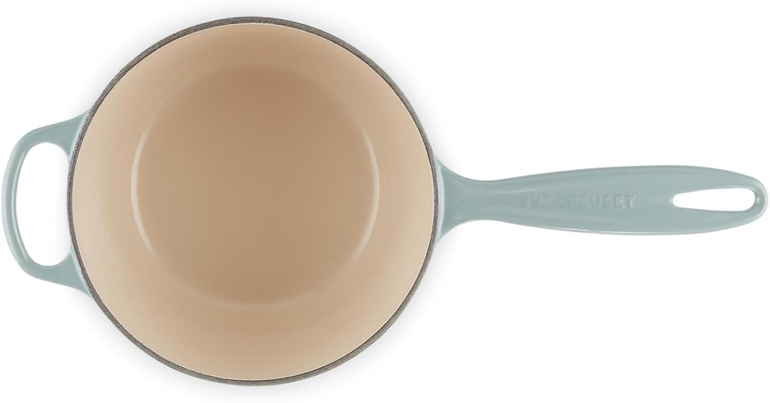 imageLe Creuset Enameled Cast Iron Signature Saucepan 225 qt FlameSea Salt