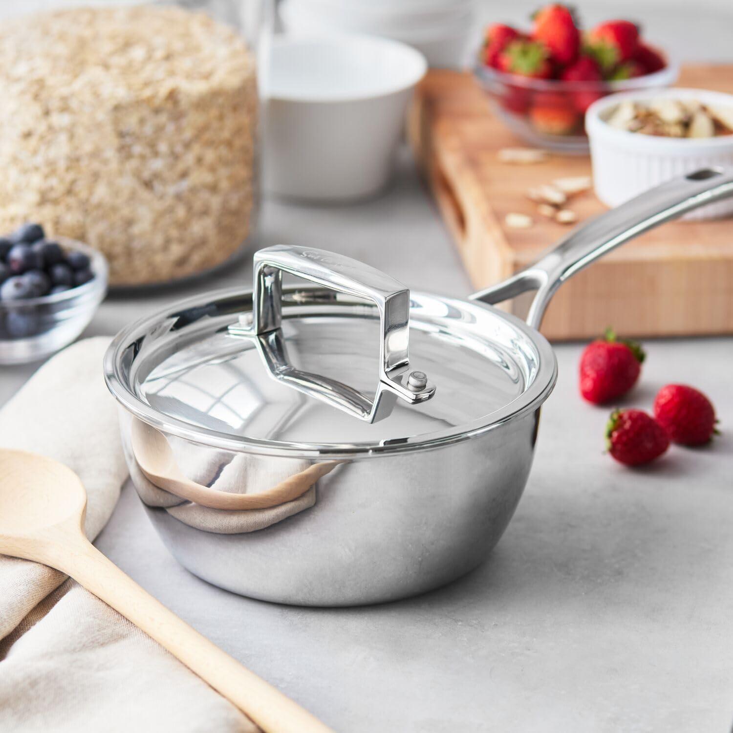imageSur La Table Classic 5Ply Stainless Steel Saucier 2 qt Silver