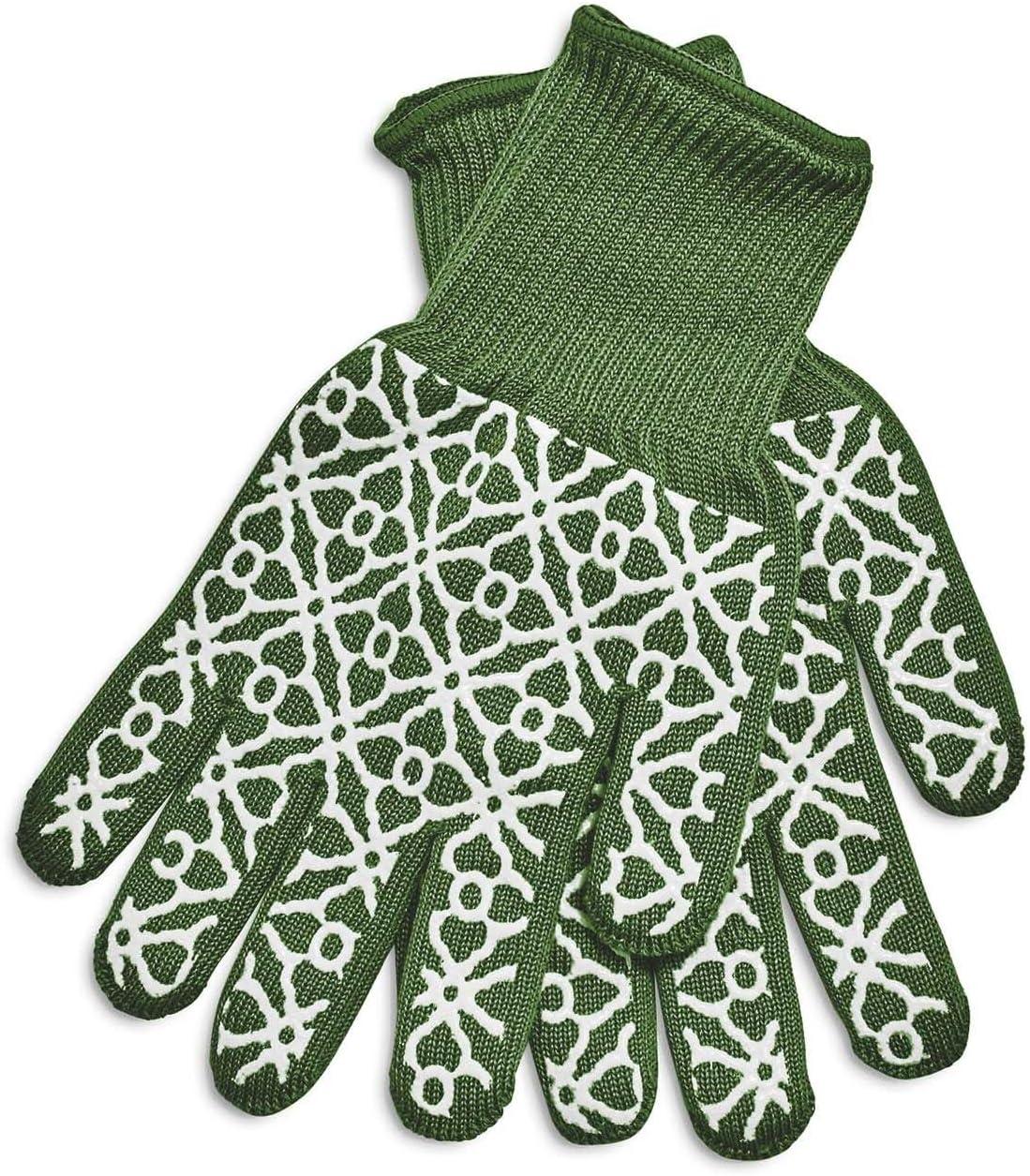 imageSur La Table Small Tile Oven Gloves Set of 2 BlueLight Gray