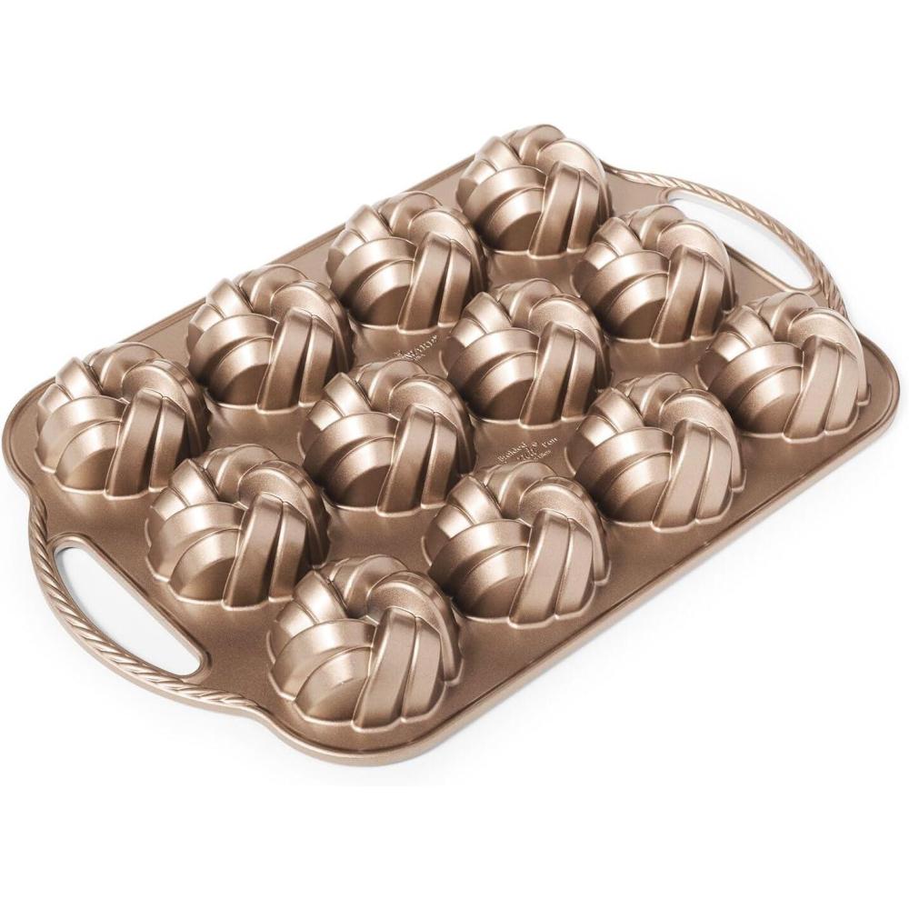 imageNordic Ware 75th Anniversary Braided Cakelet Pan Toffee