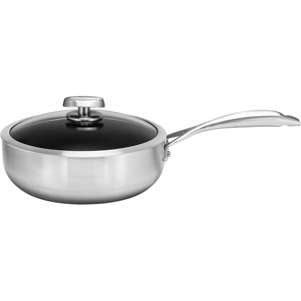 imageScanpan CS Deep Saut Pan with Lid 4 qt Silver
