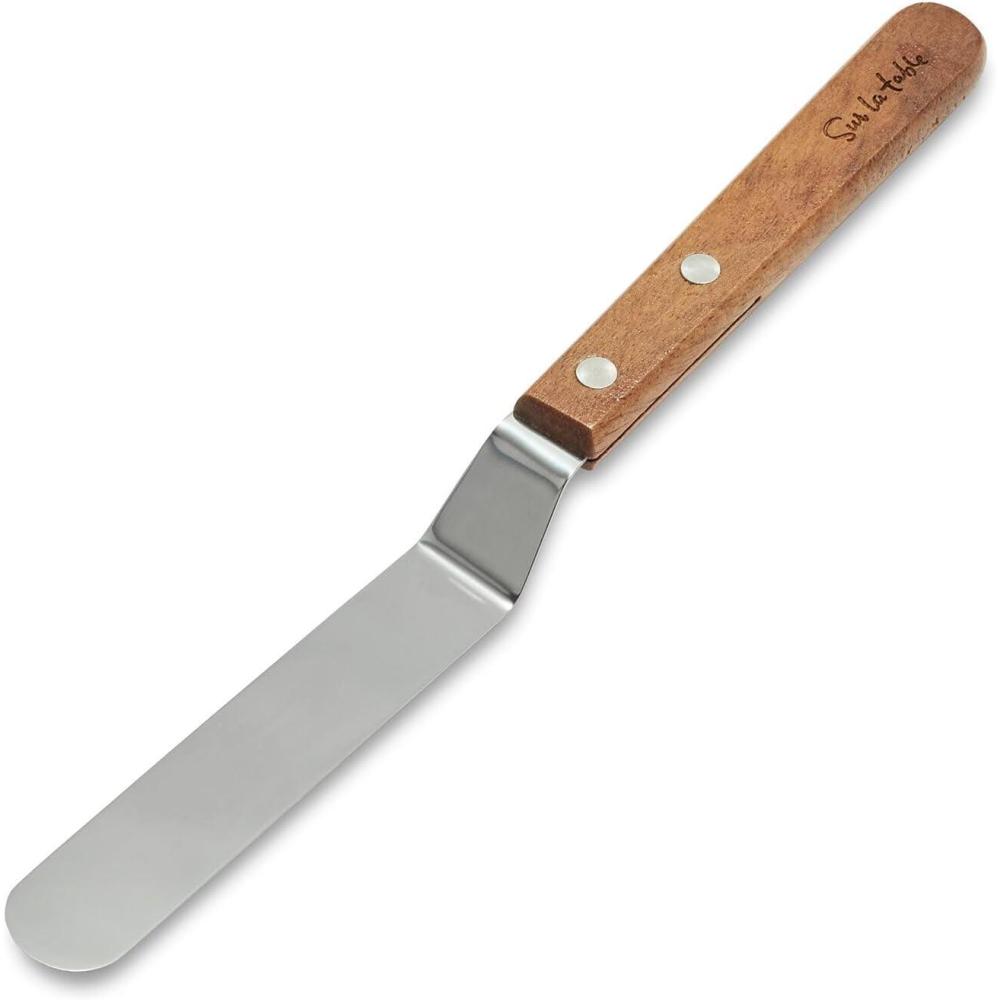 imageSur La Table Offset WoodHandle Icing SpatulaBrown