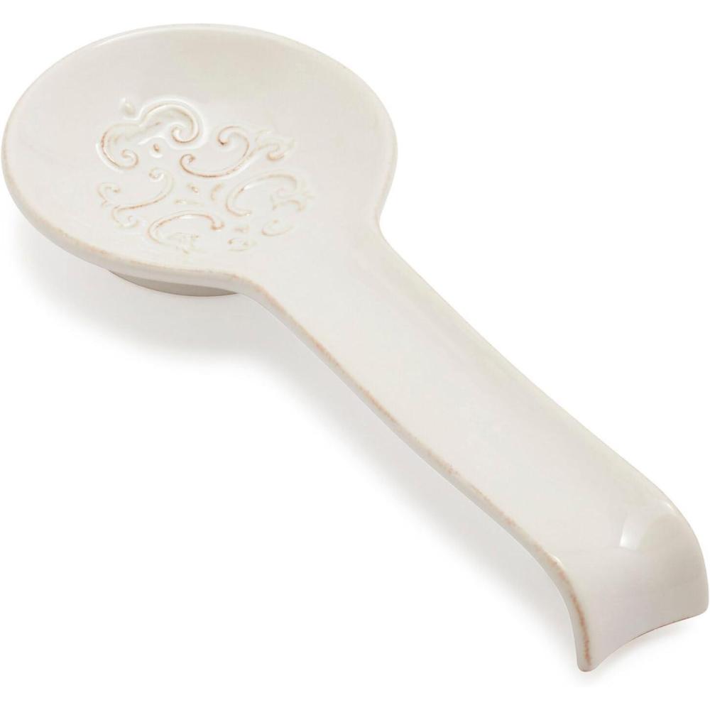 imageSur La Table Pearl Stoneware Spoon Rest White