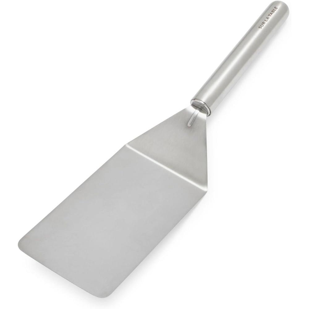 imageSur La Table Stainless Steel Turner 12 ProfessionalGrade Cooking Tool for Lifting amp Transferring Meats Vegetables Baked Goods amp More Weighted Ergonomic Handle