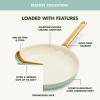 GreenPan Hard Anodized Healthy Ceramic Nonstick 10″ and 12″ Frying Pan Skillet Set, Gold Handle, PFAS-Free, Dishwasher Safe, Oven Safe, Taupe(Julep Green)