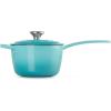 Le Creuset Enameled Cast Iron Signature Saucepan, 2.25 qt., Flame(Caribbean)