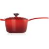 Le Creuset Enameled Cast Iron Signature Saucepan, 2.25 qt., Flame(Cerise)