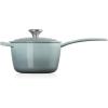 Le Creuset Enameled Cast Iron Signature Saucepan, 2.25 qt., Flame(Sea Salt)