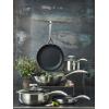 Scanpan CS+ Deep Sauté Pan with Lid, 4 qt, Silver