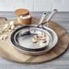 Sur La Table Classic 5-Ply Stainless Steel 2-Piece Skillet Set, 8″ & 10″, Silver