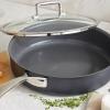 Sur La Table Classic Hard Anodized Ceramic Nonstick Sauté Pan, 5 Qt, Aluminum