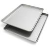 Sur La Table Commercial Sheet Pan Set – 2-Piece Heavy-Duty Aluminized Steel Pans with Fluted, Corrugated Design for Even Baking, Nonstick Silicone Coating, Rust & Warp Resistant, 17.25″ x 12.25″