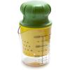 Sur La Table Manual Citrus Juicer – High-Performance Hand Juicer with Clear Measuring Cup, Yellow Reaming Cone, Green Plunger & Metal Prong for Maximum Juice Extraction