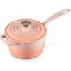 Le Creuset Enameled Cast Iron Signature Saucepan, 2.25 qt., Flame(Peche)