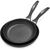 Scanpan ES5 Skillets, Set of 2, 8″ and 9.5″, Black