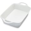 Sur La Table 2 Qt Porcelain Baking Dish – Rectangular Casserole Baker for Pasta, Roasted Veggies & Desserts, Classic White Glaze, Oven to Table, Nesting Bakeware, Dishwasher