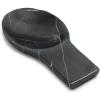 Sur La Table Black Marquina Marble Spoon Rest – Handcrafted Kitchen Utensil Holder for Stove or Countertop, Elegant and Durable Design