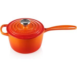 Le Creuset Enameled Cast Iron Signature Saucepan, 2.25 qt., Flame(Flame)