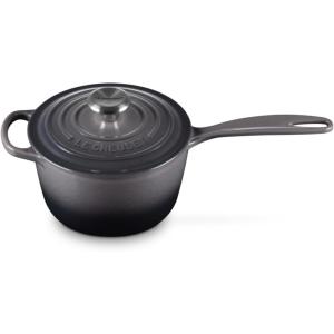 Le Creuset Enameled Cast Iron Signature Saucepan, 2.25 qt., Flame(Oyster)