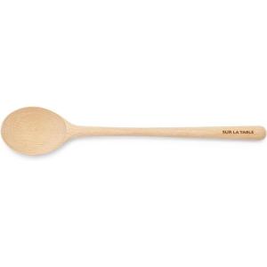 Sur La Table Beechwood Spoon – 14″ German Wood Cooking Spoon for Stirring, Mixing, Sautéing & Serving – Nonstick, Durable & Multi-Purpose Kitchen Utensil(Tan)