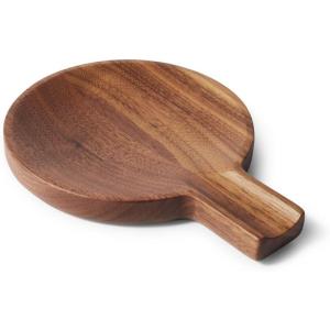 Sur La Table Black Walnut Spoon Rest – 7″ American Walnut Wood Utensil Holder for Kitchen Counters – Warping-Resistant, Elegant & Functional