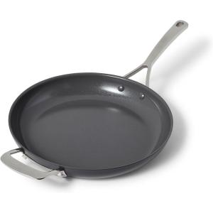 Sur La Table Classic Hard Anodized Ceramic Nonstick Skillet, 12″, Aluminum