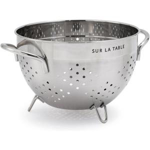 Sur La Table Stainless Steel Colanders, Silver