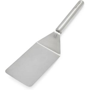 Sur La Table Stainless Steel Turner – 12″ Professional-Grade Cooking Tool for Lifting & Transferring Meats, Vegetables, Baked Goods & More – Weighted Ergonomic Handle