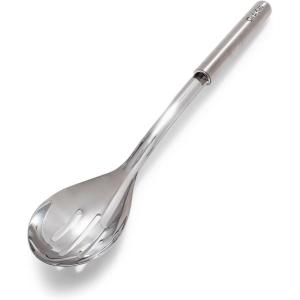 Sur La table Large Stainless Steel Slotted Spoon, Silver