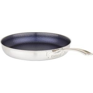Viking 3-Ply Non Stick Frying Pans, 2-Piece Hybrid Plus Stainless Steel, 9.5 and 11 Inch, Silver(12 Inches)