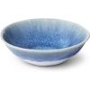 Sur La Table Cloud Stoneware Dinnerware Set – 12-Piece Handcrafted Ceramic Collection Made in Portugal with Reactive Glaze, Organic Design, Dishwasher & Microwave, Blue
