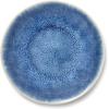 Sur La Table Cloud Stoneware Dinnerware Set – 12-Piece Handcrafted Ceramic Collection Made in Portugal with Reactive Glaze, Organic Design, Dishwasher & Microwave, Blue