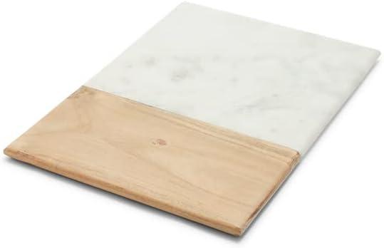 imageSur La Table Rectangular Marble and Acacia Wood Serving Board White