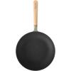 Sur La Table Kitchen Essential Main Canteen 9.5″ Pre-Seasoned Cast Iron Skillet w/Wood Handle, Natural Nonstick Lightweight Frying Pan for Searing, Sautéing & Everyday Cooking – Blue(Juniper Green (Skillet))