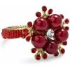 Sur La Table Beaded Flower Napkin Rings-Set of 4