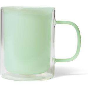 Sur La Table Colored Double-Wall Mug, Light Green