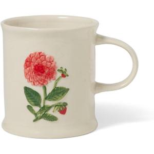 Sur La Table Embossed Floral Mug, Dahlia