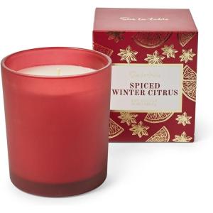 Sur La Table Spiced Winter Citrus Candle, Red