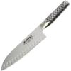 Global G-48-7 inch, 18cm Santoku Hollow Ground Knife, 7″, Stainless