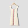 Sur La Table Cotton Smock Apron – Durable, Absorbent & Lightweight Cooking Apron with Textured Woven Design, Easy On/Off, 30″ x 39″