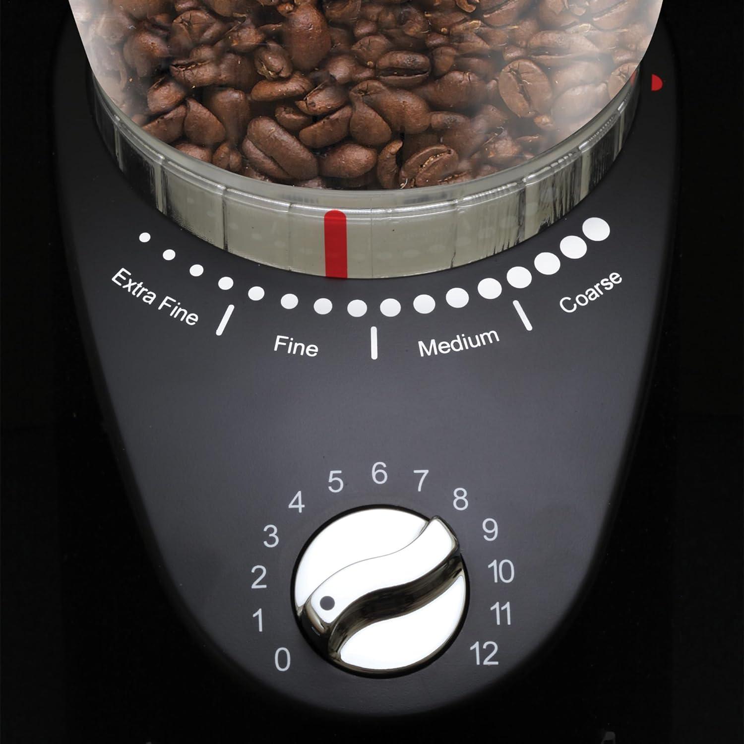 imageCapresso Infinity Plus Conical Burr Grinder BlackBlack