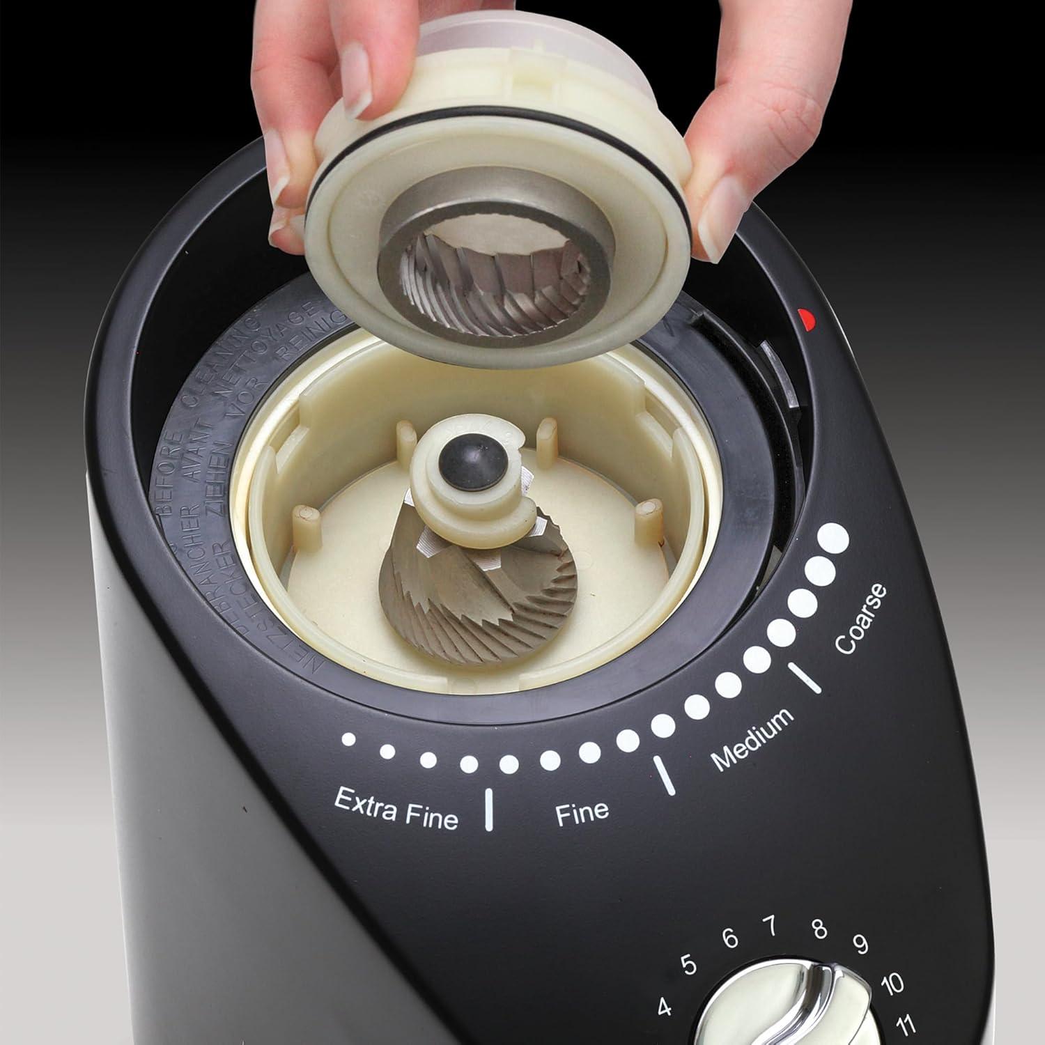 imageCapresso Infinity Plus Conical Burr Grinder BlackBlack