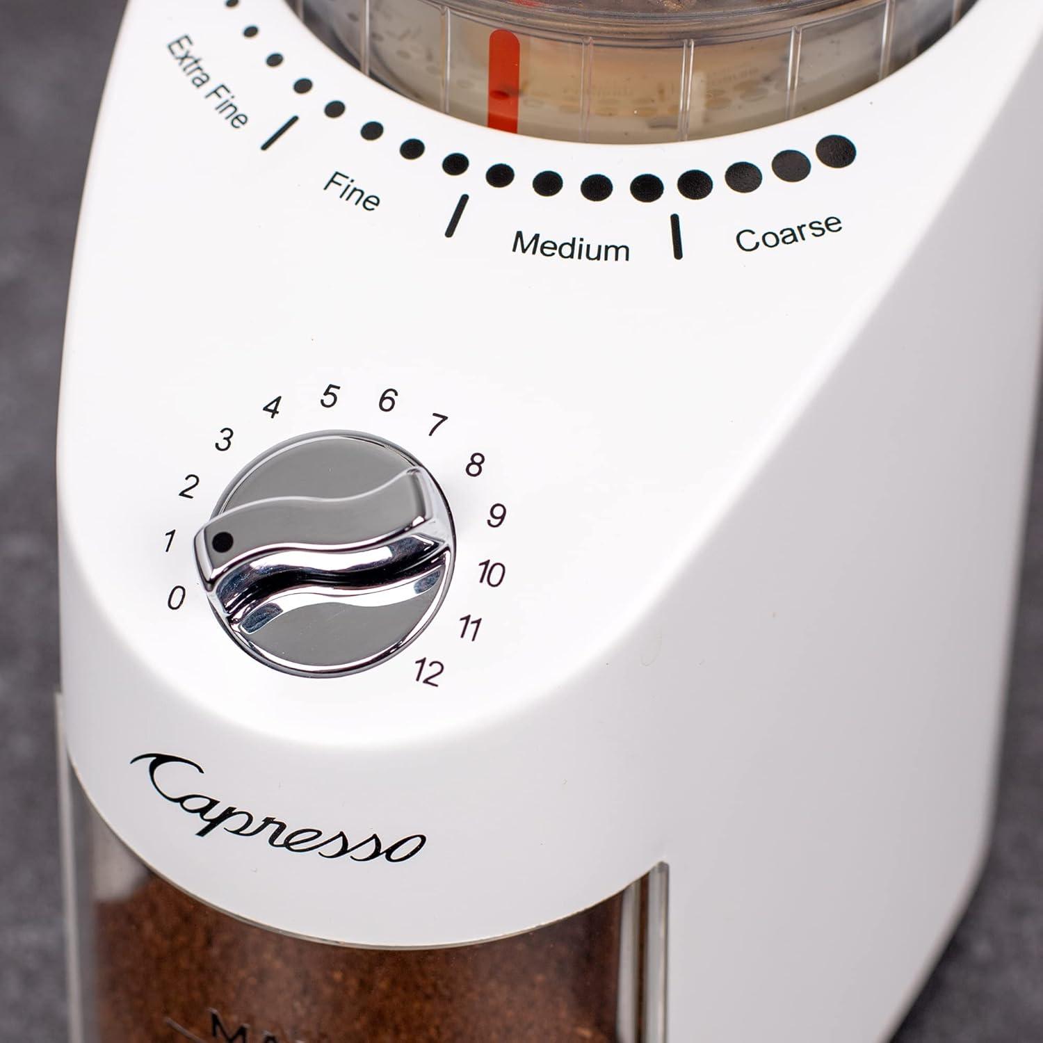 imageCapresso Infinity Plus Conical Burr Grinder BlackWhite