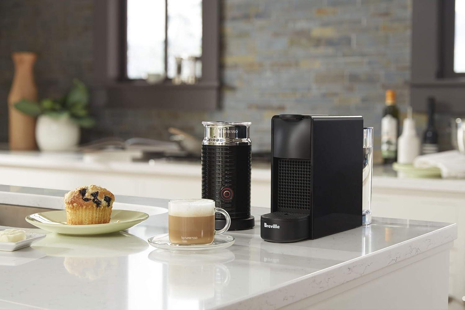 imageNespresso Essenza Mini Espresso Machine by Breville with Milk Frother203 fl oz Piano Black
