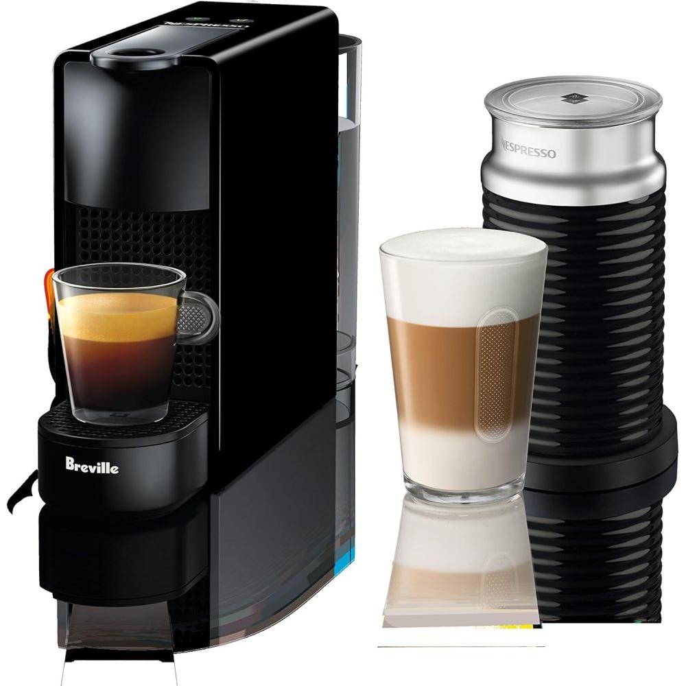imageNespresso Essenza Mini Espresso Machine by Breville with Milk Frother203 fl oz Piano Black