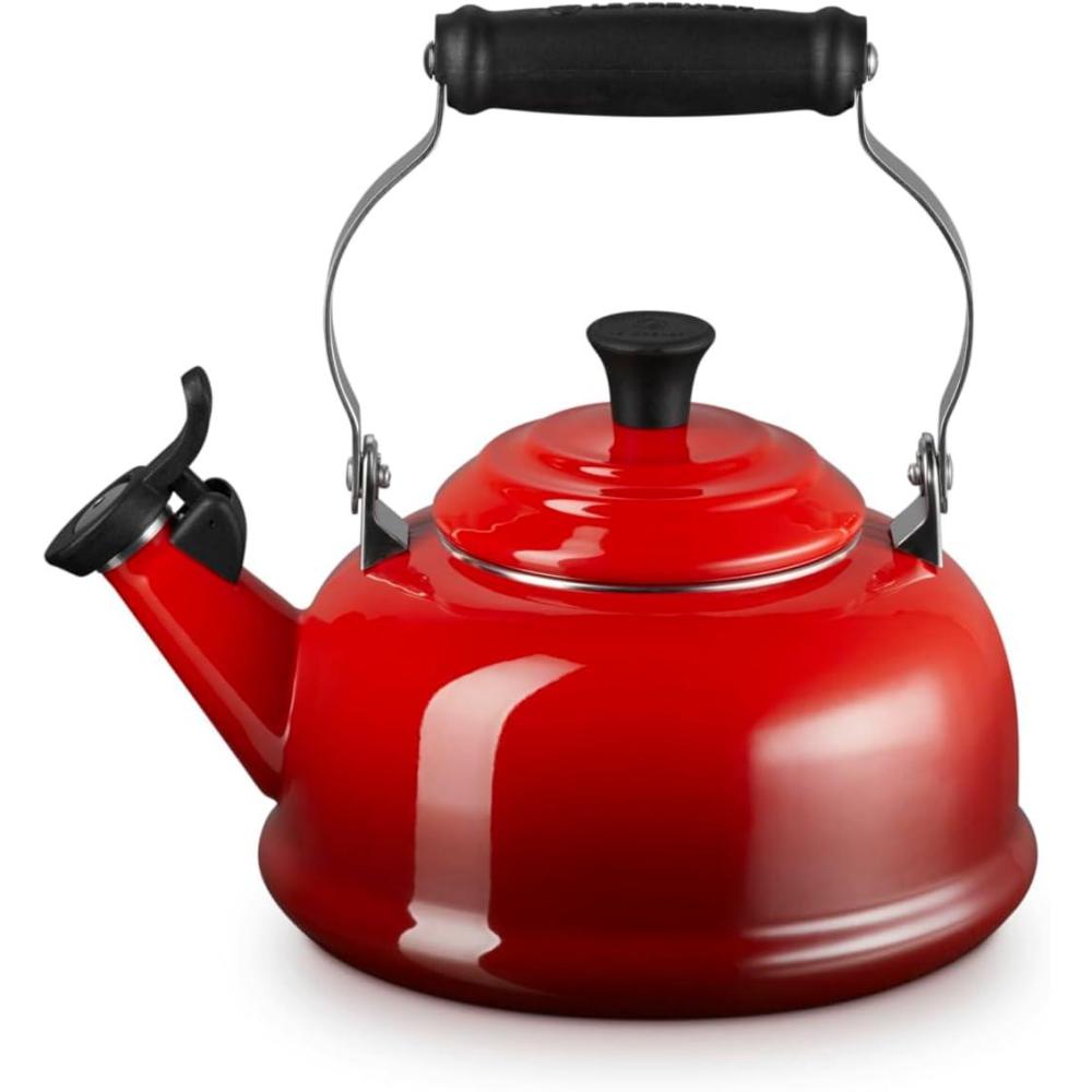 imageLe Creuset Enamel On Steel Whistling Tea Kettle 17 qt CeriseCerise
